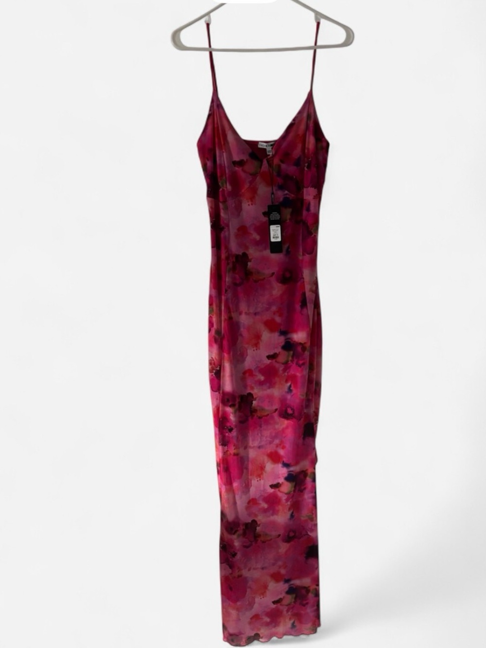 NWT Fashion Nova Pink Floral Maxi Dress